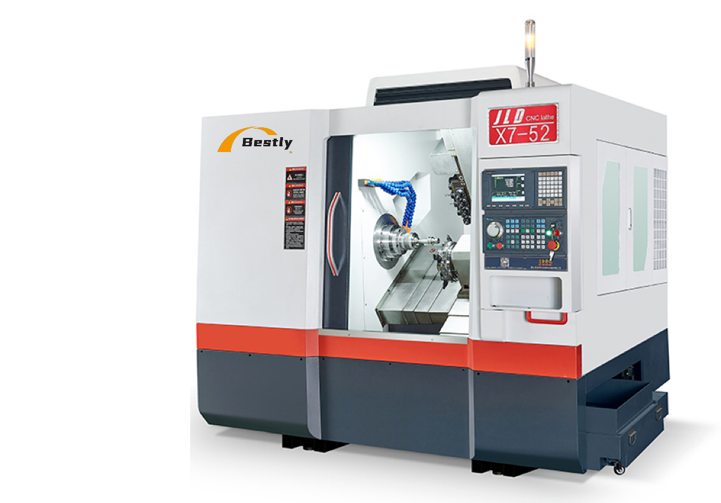 Double spindle CNC lathe